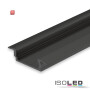 ISO113179 / LED Einbauprofil DIVE12 FLAT Aluminium schwarz eloxiert RAL 9005, 200cm / 9009377049323