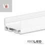 ISO113182 / LED Aufbauprofil SURF24 FLAT V1 Aluminium pulverbeschichtet weiß RAL 9010, 200cm / 9009377049385
