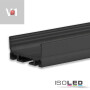ISO113183 / LED Aufbauprofil SURF24 FLAT V1 Aluminium schwarz RAL 9005, 200cm / 9009377049408