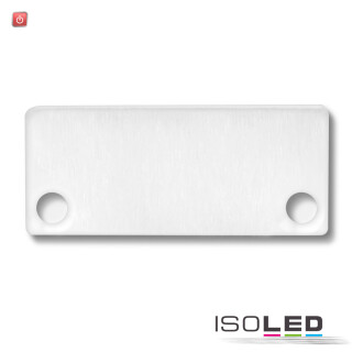 ISO113184 / Endkappe EC43 Alu weiß RAL 9010 für SURF/DIVE24 FLAT mit COVER10, 2 STK, inkl. Schraube / 9009377049422