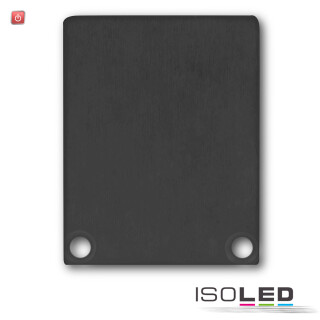 ISO113189 / Endkappe EC45 Alu schwarz RAL 9005 für SURF/DIVE24 FLAT mit COVER12, 2 STK, inkl. Schraube / 9009377049521