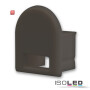 ISO113219 / Endkappe EC14B schwarz für Profil SURF12 BORDERLESS mit Kabeldurchführung, 1 STK / 9009377050138