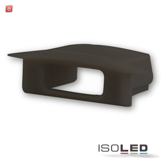ISO113223 / Endkappe EC26B schwarz für Profil DIVE12 FLAT mit Kabeldurchführung, 1 STK / 9009377050213