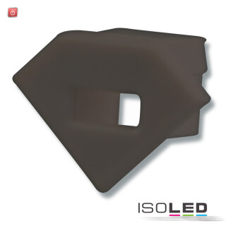 ISO113225 / Endkappe EC42B schwarz für CORNER11 mit Kabeldurchführung, 1 STK / 9009377050251