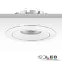 ISO113305 / LED Einbaustrahler, weiß, 15W, 45°, neutralweiß, dimmbar / 9009377051975