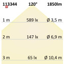 ISO113344 / LED Deckenleuchte weiß, 24W, rund,...