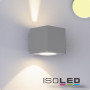 ISO112192 / LED Wandleuchte UP&Down IP54, 2x3W CREE, silber, warmweiss / 9009377025488