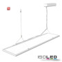 ISO113427 / LED Office Hängeleuchte Up+Down, 20+20W, 30x120cm, weiß, UGR<19, 4000K, dimmbar / 9009377054129