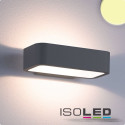 ISO112194 / LED Wandleuchte IP54, 1x6W CREE, anthrazit, warmweiss / 9009377025501