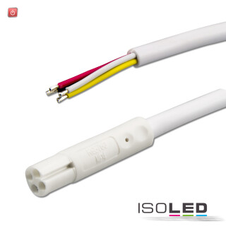 ISO113545 / Mini-Plug RGB Anschlusskabel male, 1m, 4-polig, IP54, weiß, max. 48V / 9009377056758