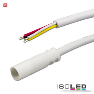 ISO113546 / Mini-Plug RGB Anschlussfassung female, 1m, 4-polig, IP54, weiß, max. 48V / 9009377056772