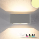 ISO112196 / LED Wandleuchte UP&DOWN, IP54, 4x3W CREE, silber, warmweiss / 9009377025549