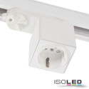ISO113579 / 3-Phasen Adapter mit Schutzkontaktstecker, weiß, inkl. 6A Sicherung / 9009377058189