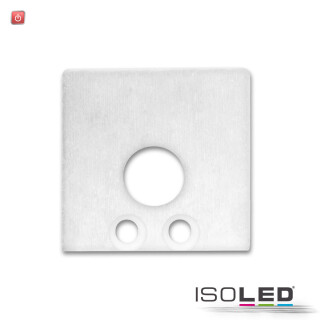 ISO113618 / Endkappe EC 59W weiß RAL 9010 für Profil SURF16 mit Kabeldurchführung, 2 STK, inkl. Schrauben / 9009377060250