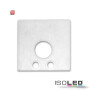 ISO113618 / Endkappe EC 59W weiß RAL 9010 für Profil SURF16 mit Kabeldurchführung, 2 STK, inkl. Schrauben / 9009377060250