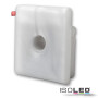 ISO113620 / Endkappe EC 57 Silikon für Profil SURF16 , 1 STK, mit Kabeldurchführung / 9009377060298
