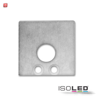 ISO113622 / Endkappe EC 59 Aluminium für Profil SURF16 mit Kabeldurchführung, 2 STK, inkl. Schrauben / 9009377060335