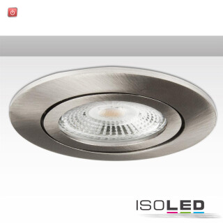 ISO113713 / Einbaurahmen rund für GU10/MR16, Alu Nickel-Satin / 9009377062360