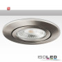 ISO113713 / Einbaurahmen rund für GU10/MR16, Alu Nickel-Satin / 9009377062360