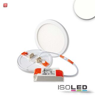 ISO113756 / LED Downlight Flex 8W, prismatisch, 120°, Lochausschnitt 50-100mm, neutralweiß / 9009377063183