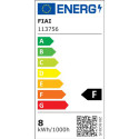 ISO113756 / LED Downlight Flex 8W, prismatisch, 120°, Lochausschnitt 50-100mm, neutralweiß / 9009377063183
