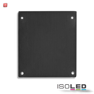 ISO113814 / Endkappe E69 Alu schwarz für LAMP30, 2 STK, inkl. Schrauben / 9009377064319