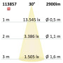 ISO113857 / LED Hängeleuchte Raster Up+Down, 15+32W, 8,5x128cm, schwarz, UGR<6, 3000K, dimmbar / 9009377065262