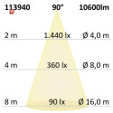 ISO113940 / FastFix LED Linearsystem S Modul 1,5m 25-75W, 5000K, 90° / 9009377067068
