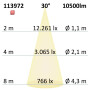 ISO113972 / FastFix LED Linearleuchte S, IP40, 1,5m, 25-75W, 4000K, 30°, 1-10V dimmbar / 9009377067488