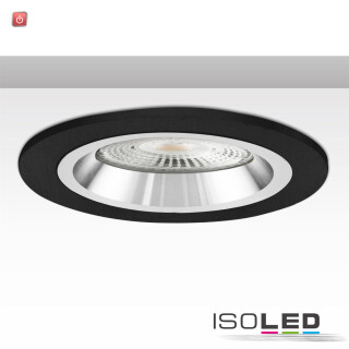 ISO114006 / Einbaurahmen Kombi für GU10/MR16, schwarz + weiß-silber / 9009377068645