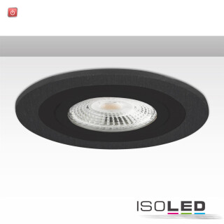 ISO114007 / Einbaurahmen Kombi für GU10/MR16, schwarz + schwarz / 9009377068669