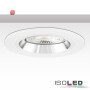 ISO114011 / Einbaurahmen Kombi für GU10/MR16, weiß + weiß-silber / 9009377068744