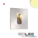 ISO112212 / LED Wandeinbauleuchte eckig, IP65, 1x3W CREE, Edelstahl, warmweiss / 9009377025792