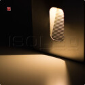 ISO112212 / LED Wandeinbauleuchte eckig, IP65, 1x3W CREE, Edelstahl, warmweiss / 9009377025792