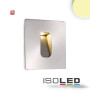 ISO112212 / LED Wandeinbauleuchte eckig, IP65, 1x3W CREE, Edelstahl, warmweiss / 9009377025792