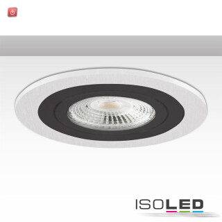 ISO114012 / Einbaurahmen Kombi für GU10/MR16, weiß + schwarz / 9009377068768