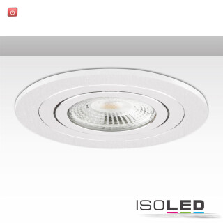 ISO114013 / Einbaurahmen Kombi für GU10/MR16, weiß + Alu weiß / 9009377068782