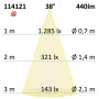 ISO114121 / LED Spot GU10, 5W, 38°, 4000K, externe Anschlussbox, dimmbar / 9009377072376