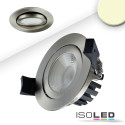 ISO114145 / LED Einbaustrahler, silber, 8W, 36°, rund, warmweiß, IP65, dimmbar / 9009377072888