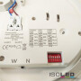 ISO114151 / LED Decken/Wandleuchte mit HF-Sensor 24W, quadratisch, IP54, ColorSwitch 3000K|4000K, weiß / 9009377073014