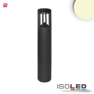 ISO114277 / LED Wegeleuchte Poller-4, 60cm, 9W, sandschwarz, warmweiß / 9009377075377