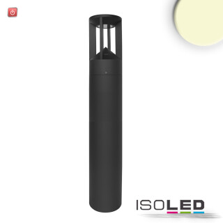 ISO114278 / LED Wegeleuchte Poller-4, 80cm, 9W, sandschwarz, warmweiß / 9009377075384
