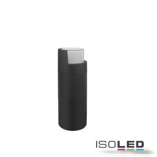 ISO114282 / LED Wegeleuchte Poller-6, 30cm, 6W, sandschwarz, warmweiß / 9009377075421