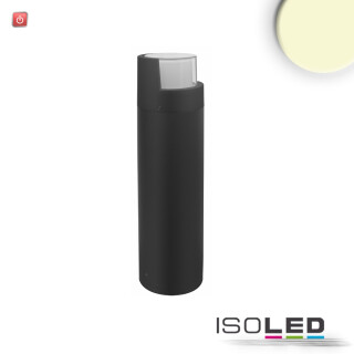 ISO114283 / LED Wegeleuchte Poller-6, 50cm, 6W, sandschwarz, warmweiß / 9009377075438