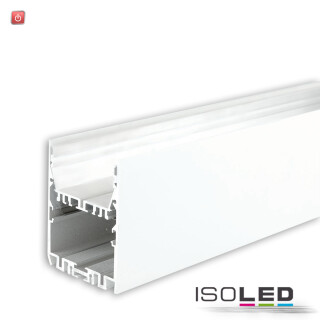 ISO114392 / LED Leuchtenprofil LAMP40 Up+Down Aluminium weiß pulverbeschichtet / 9009377077418