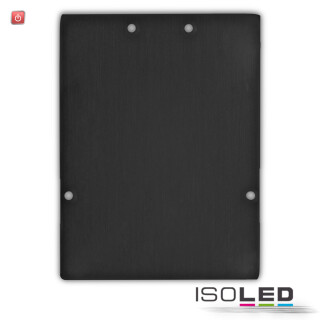 ISO114394 / Endkappe EC74 Aluminium schwarz  für Profil LAMP40, 2 STK, inkl. Schrauben / 9009377077449