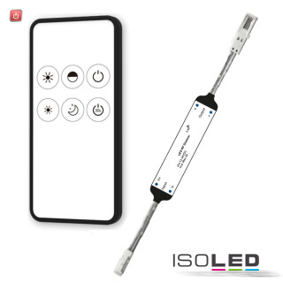 ISO114466 / LED Funk PWM-Dimmer MiniAMP inkl. Fernbedienung, 12-24V DC, 3A / 9009377079580