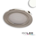ISO114469 / LED Möbeleinbaustrahler MiniAMP silber, 2W, 24V DC neutralweiß 4000K, dimmbar / 9009377079733