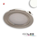 ISO114469 / LED Möbeleinbaustrahler MiniAMP silber, 2W, 24V DC neutralweiß 4000K, dimmbar / 9009377079733