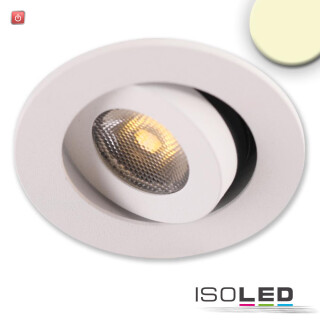 ISO114470 / LED Einbauleuchte MiniAMP weiß, 3W, 24V DC, warmweiß, dimmbar / 9009377079740